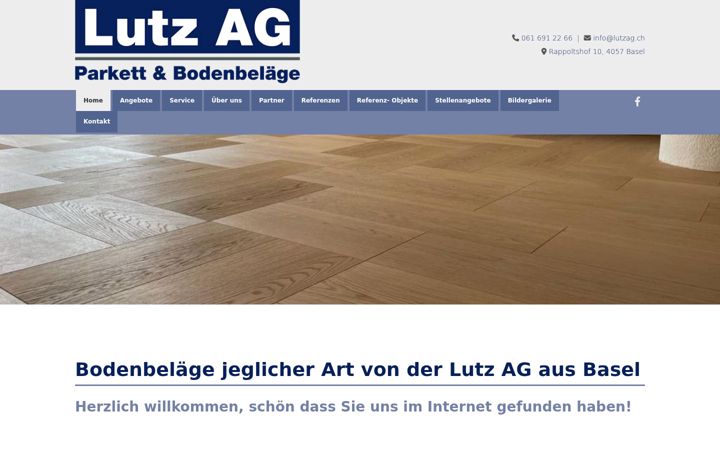 Screenshot of lutzag.ch