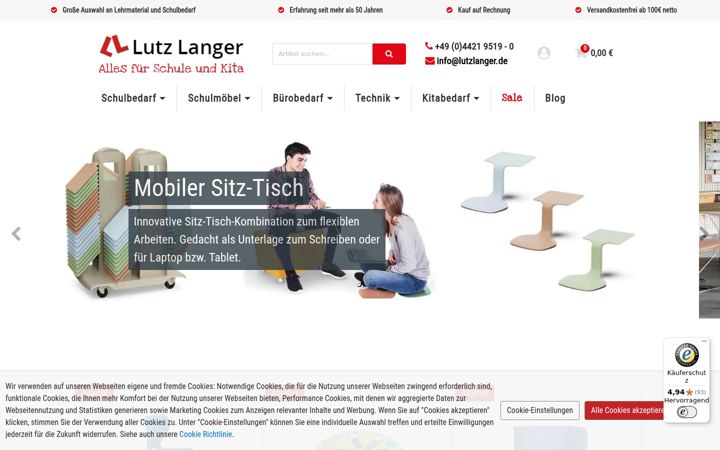 Screenshot of lutzlanger.de