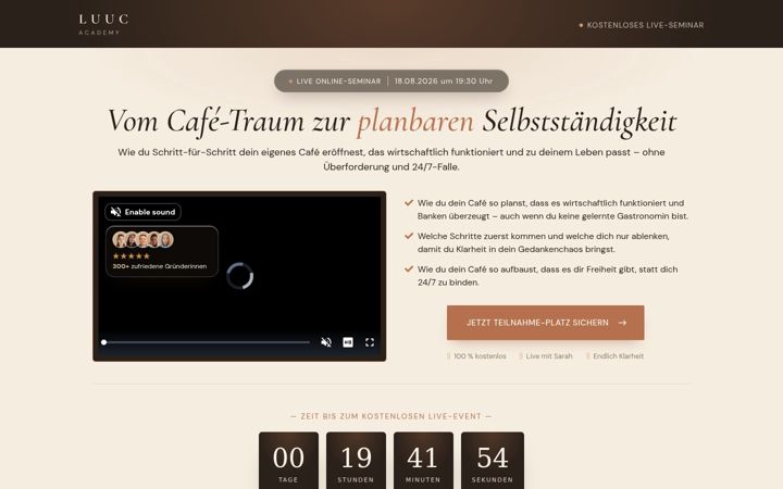 Screenshot of luuc-academy.de