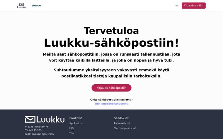 Screenshot of luukku.com