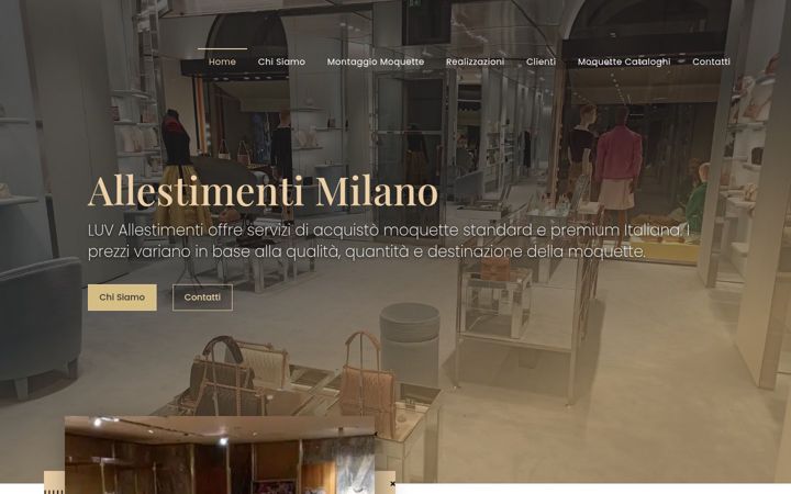 Screenshot of luv-allestimenti.it