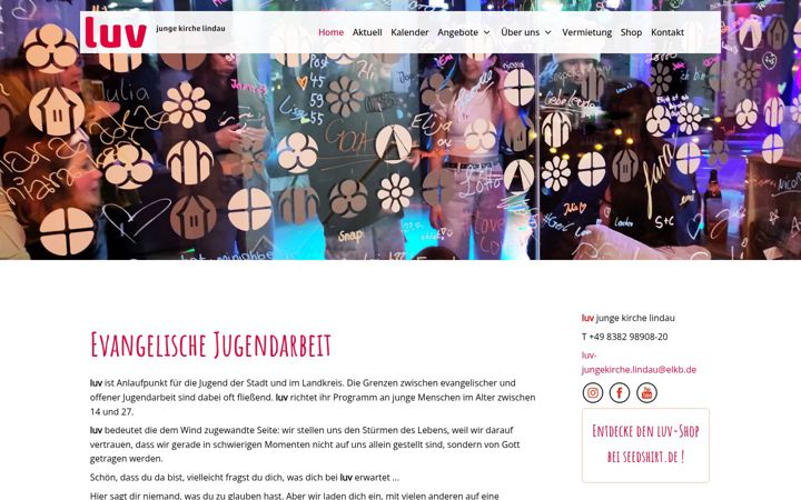 Screenshot of luv-jungekirche.de
