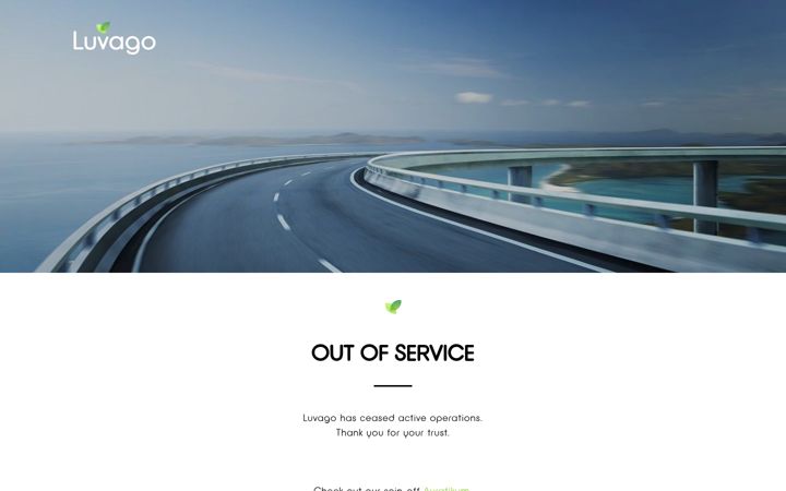 Screenshot of luvago.com