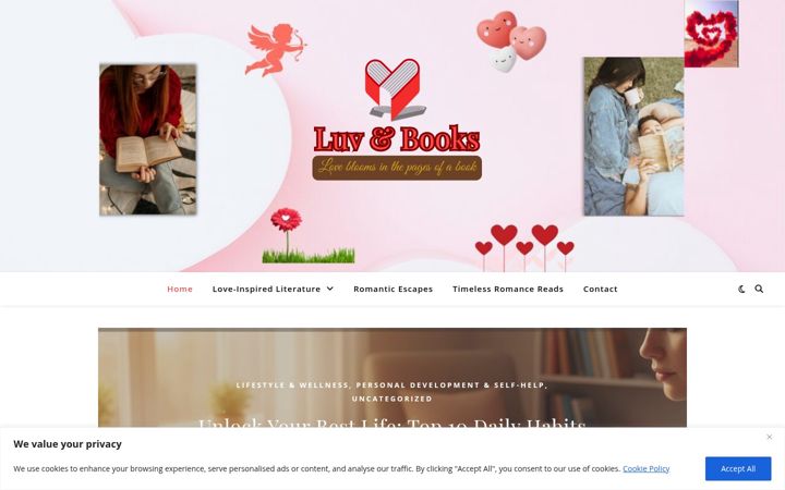 Screenshot of luvandbooks.com