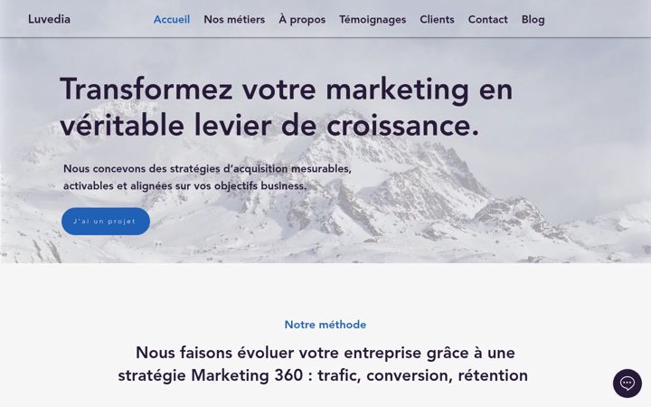 Screenshot of luvedia.com