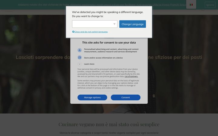 Screenshot of luvvelovesfood.com