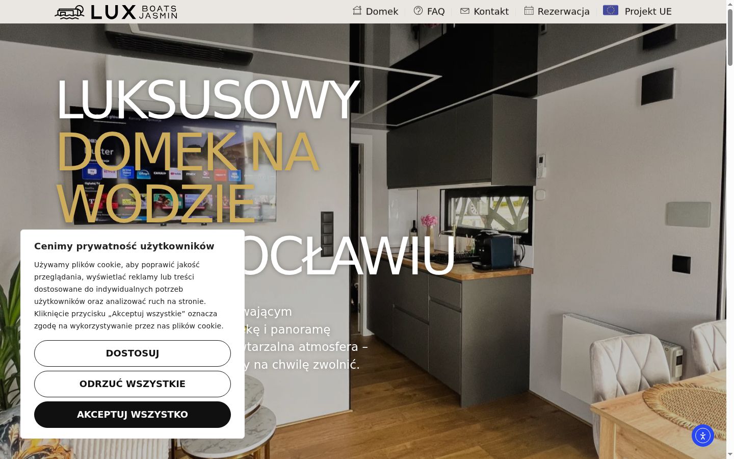 Snímek obrazovky baneru souhlasu zobrazeného před jakoukoli interakcí