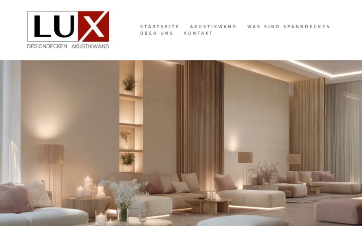 Screenshot of lux-designdecken.de