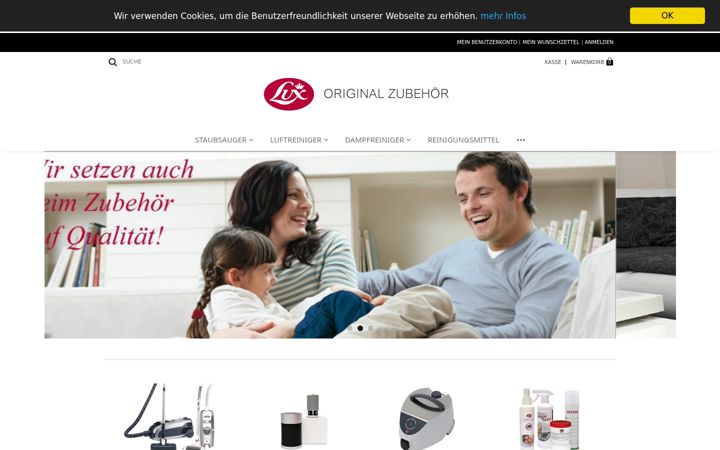 Screenshot of lux-zubehoer.de