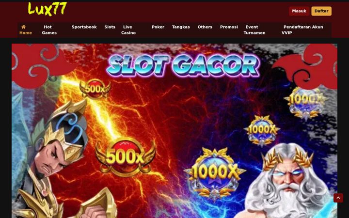 Screenshot of lux77.org