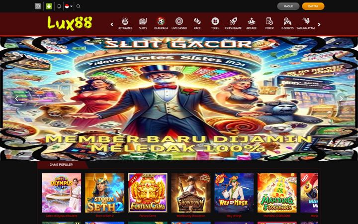 Zrzut ekranu lux88slot.com
