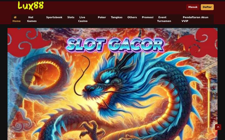 Screenshot of lux88slot.net