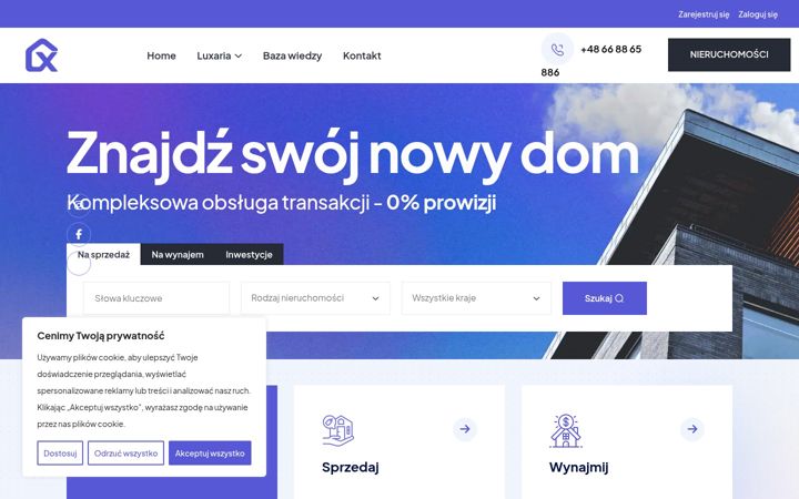 Screenshot of luxaria.pl
