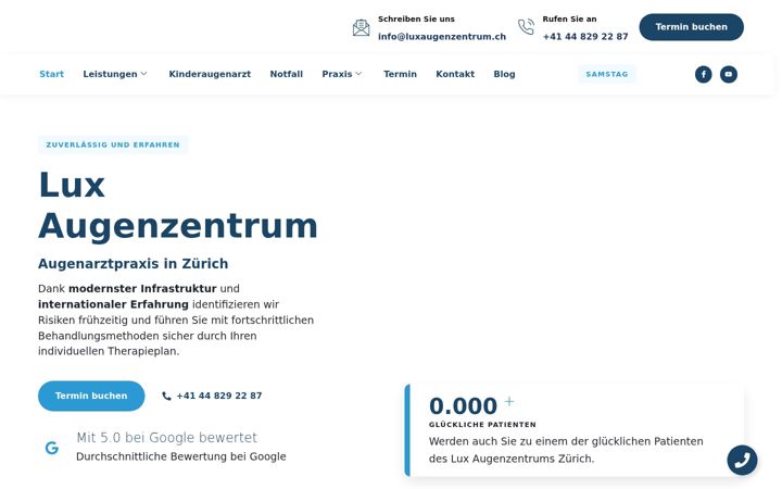 Screenshot ta' luxaugenzentrum.ch