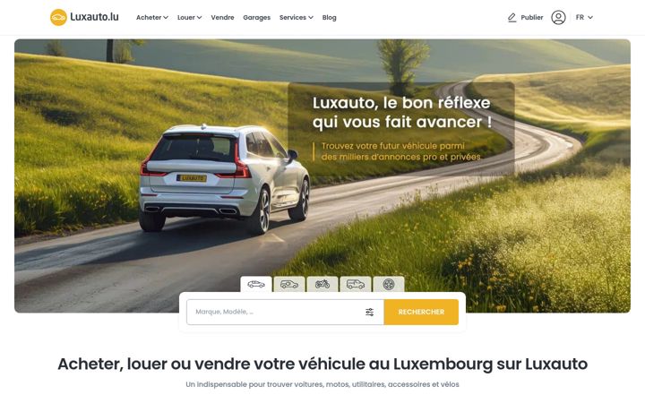 Screenshot of luxauto.lu