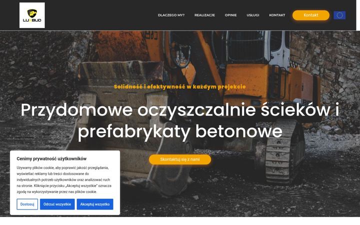 Screenshot of luxbud-szamba.pl