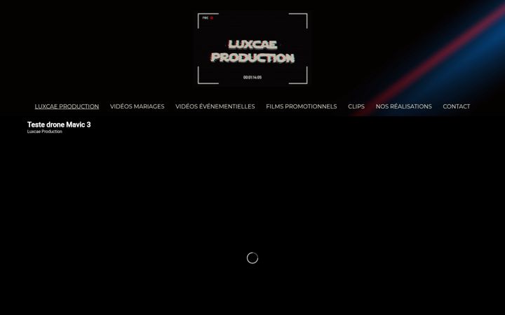Screenshot of luxcaeproduction.fr