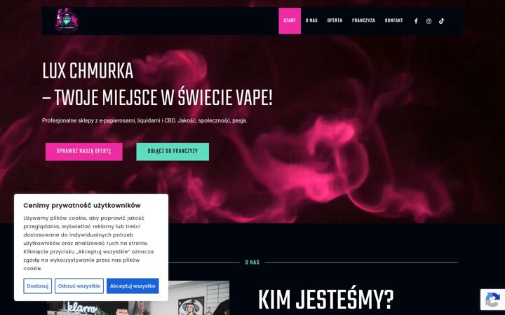 Screenshot of luxchmurka.pl