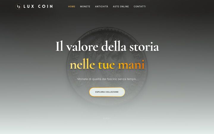 Screenshot of luxcoin.it