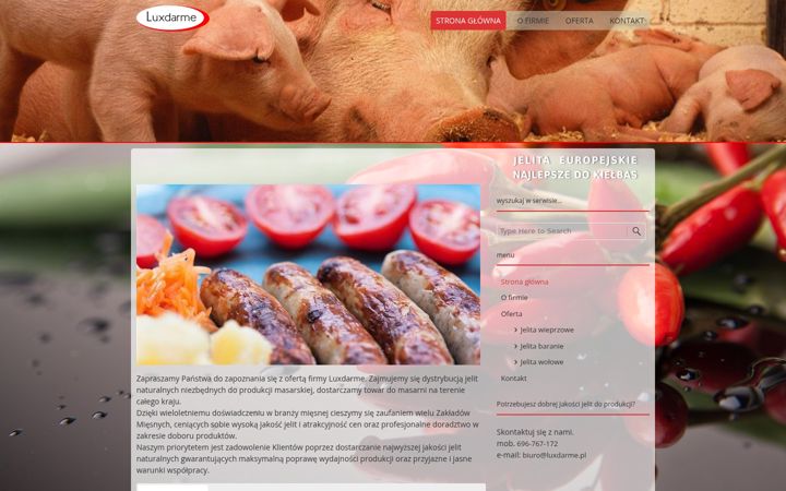 Screenshot of luxdarme.pl