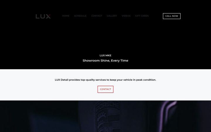 Screenshot of luxdetailmke.com