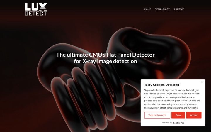 Screenshot of luxdetect.com