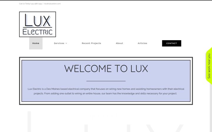 Screenshot of luxdsm.com