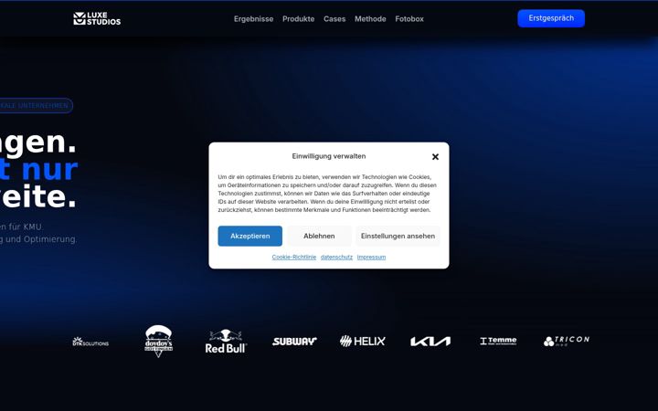 Screenshot of luxe-studios.de