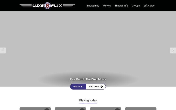 Screenshot of luxe8flix.com