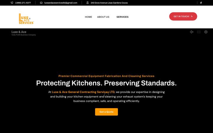 Screenshot of luxeandaceservices.com