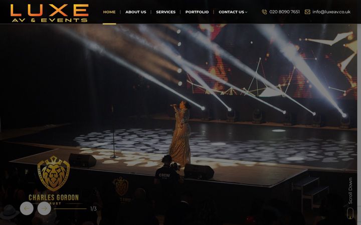 Screenshot of luxeav.co.uk