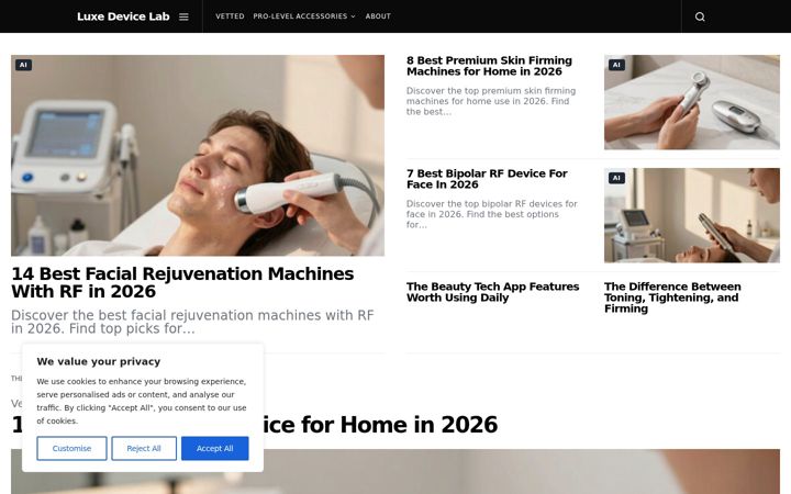 Screenshot of luxedevicelab.com