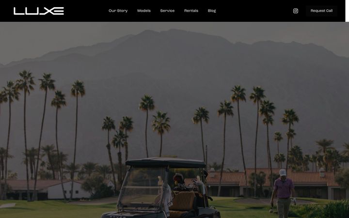 Screenshot of luxeelectriccar.com