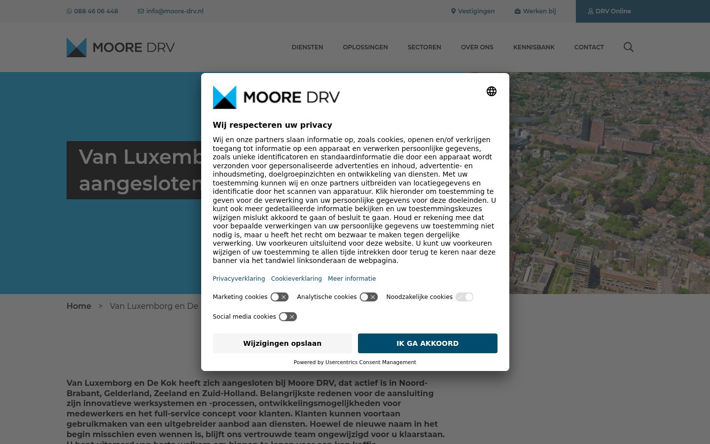 Snímek obrazovky baneru souhlasu zobrazeného před jakoukoli interakcí