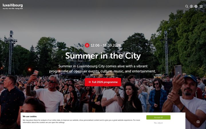 Captura de pantalla de luxembourg-city.com