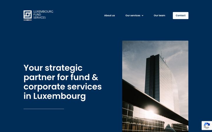 Posnetek zaslona luxembourgfundservices.lu