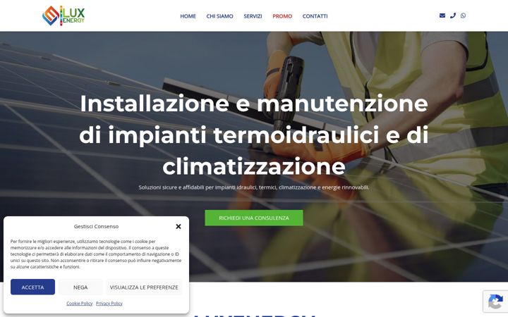 Screenshot of luxenergyscpa.it