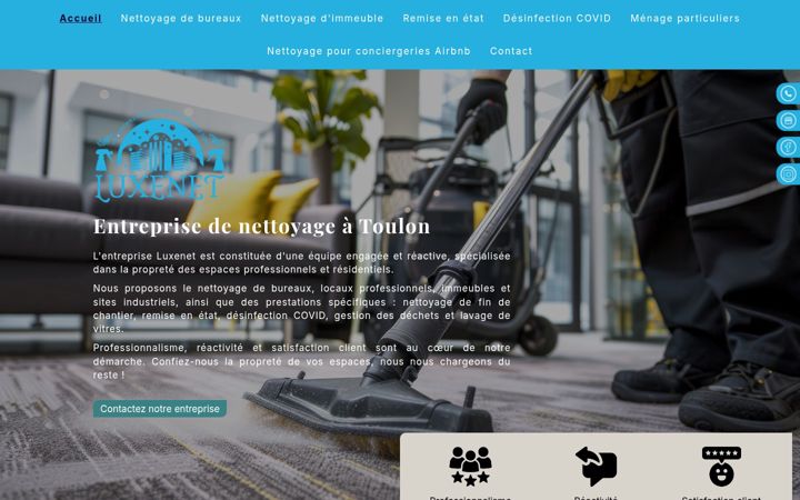 Screenshot of luxenet.fr