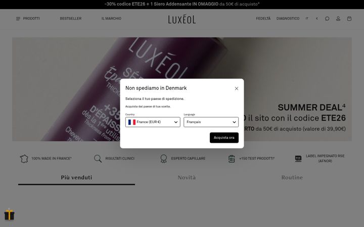 Screenshot of luxeol.it