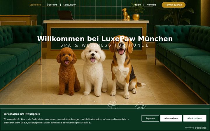 Screenshot of luxepaw.de