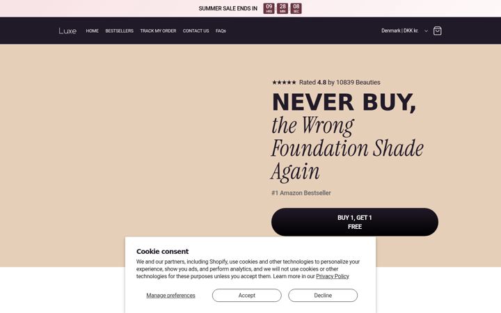 Screenshot of luxeresearchlab.com