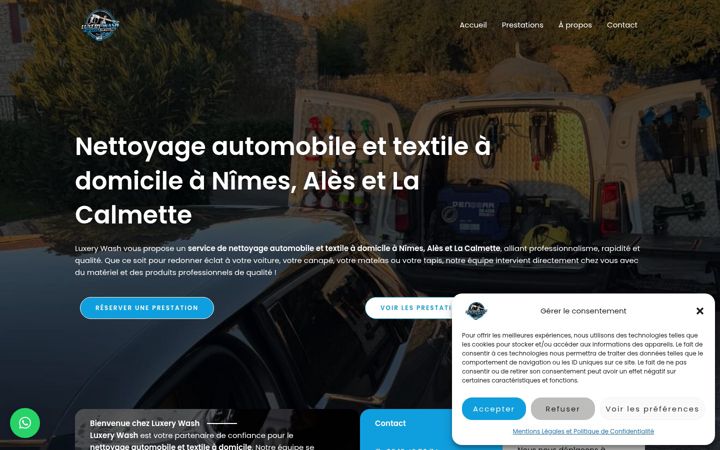 Screenshot of luxerywash.fr