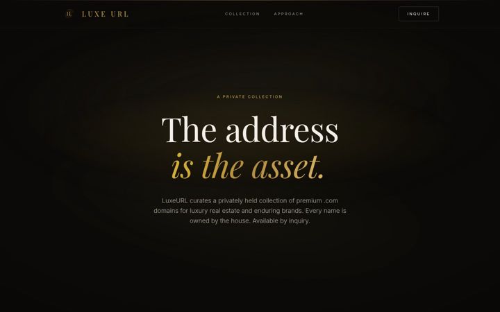 Screenshot of luxeurl.com