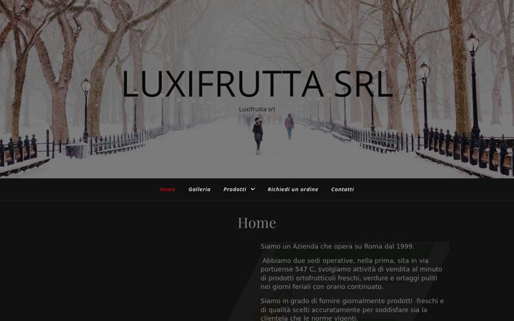 Screenshot of luxifrutta.it