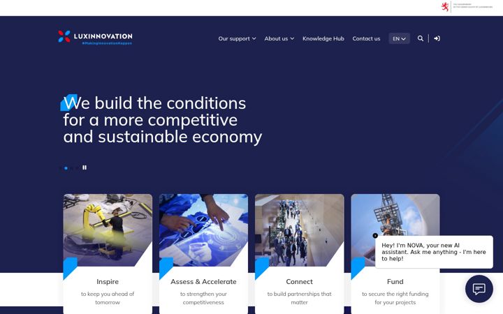 Screenshot of luxinnovation.eu