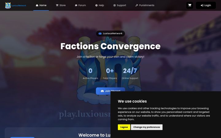 Screenshot of luxiousnetwork.com