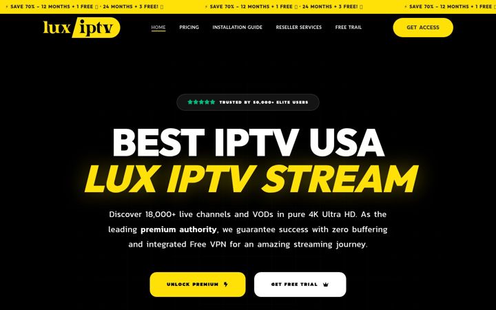 Screenshot of luxiptv.org