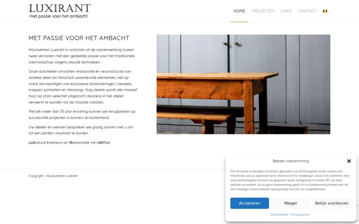 Screenshot of luxirant.com