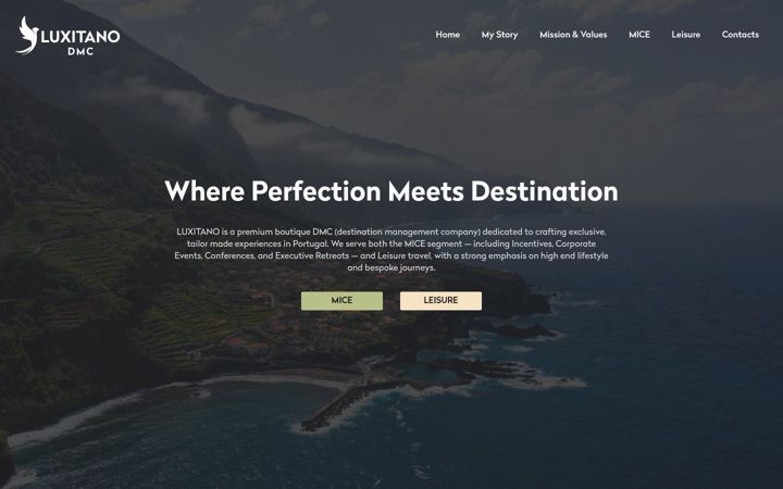 Screenshot of luxitano.com
