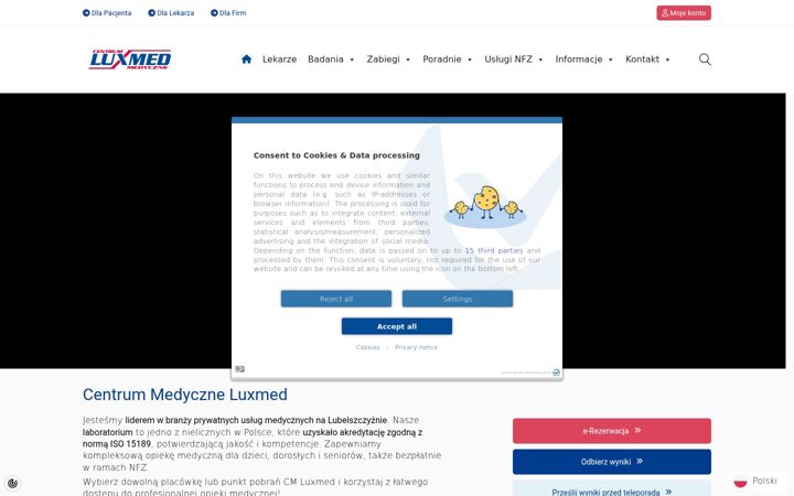 Screenshot of luxmedlublin.pl
